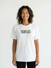 Women’s White T-Shirt with Floral Design