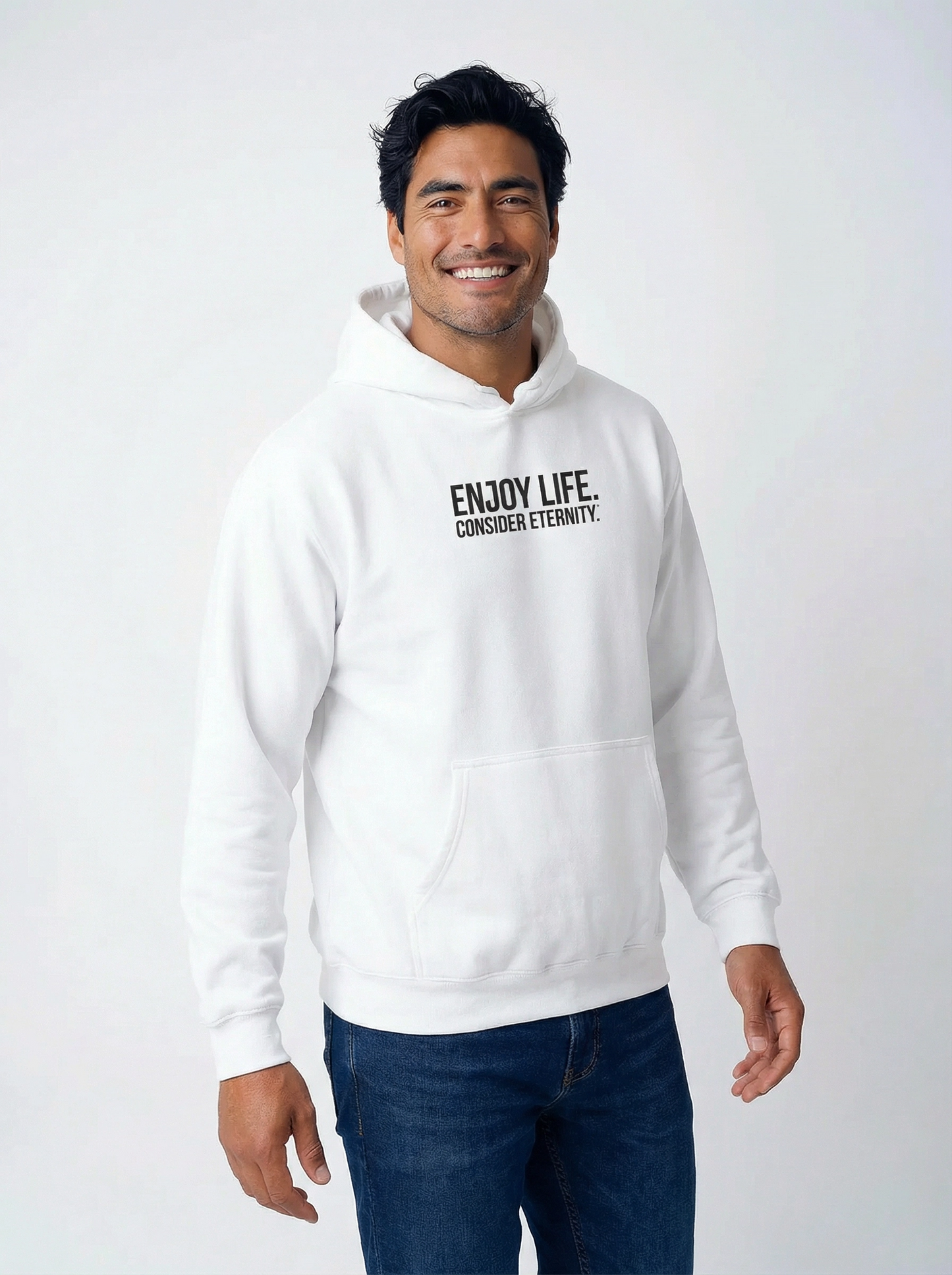 Men's White Hoodie